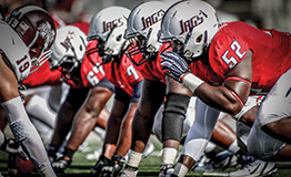 Football players ready to start