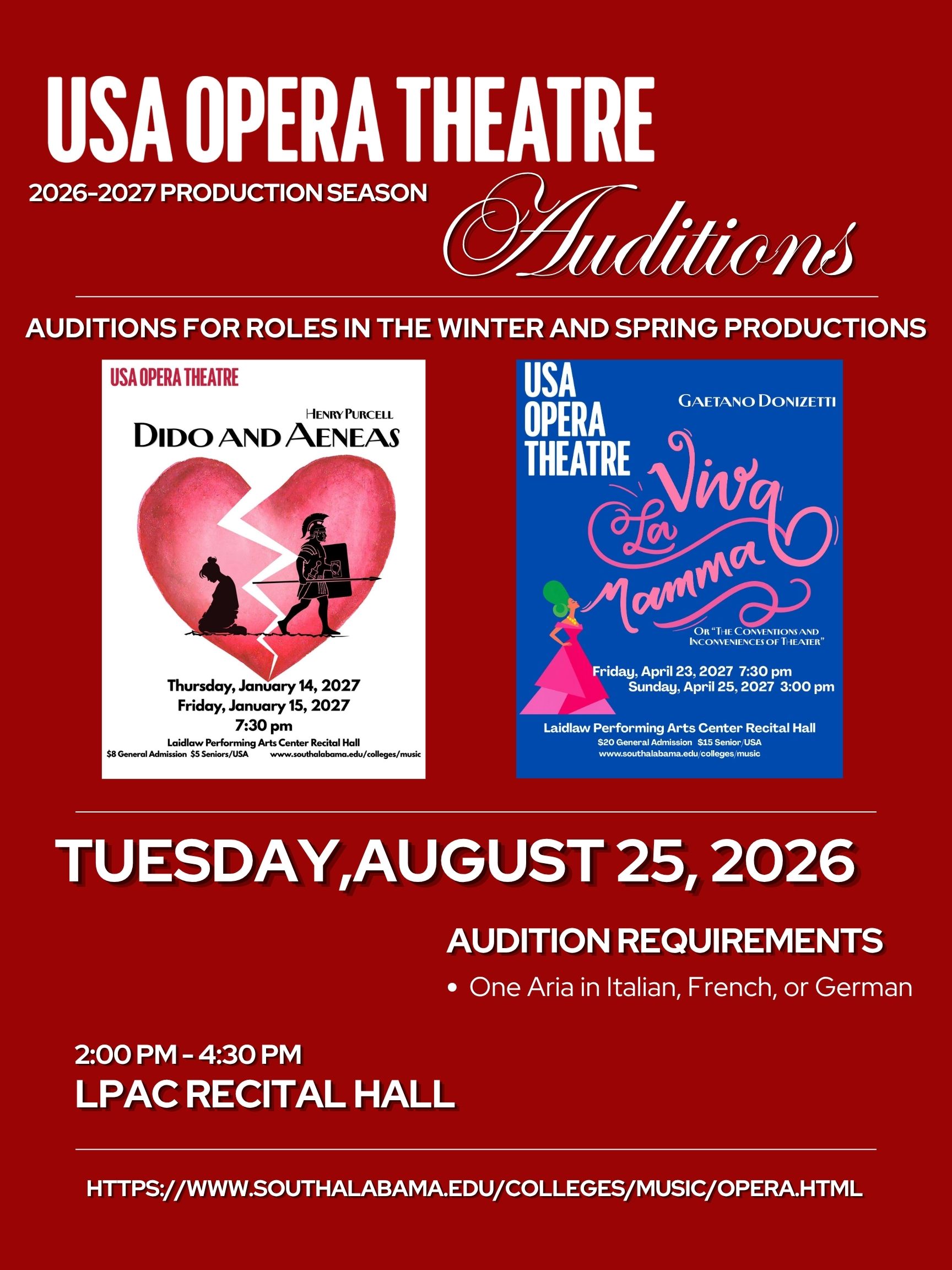 operaauditions2627 opera auditions poster