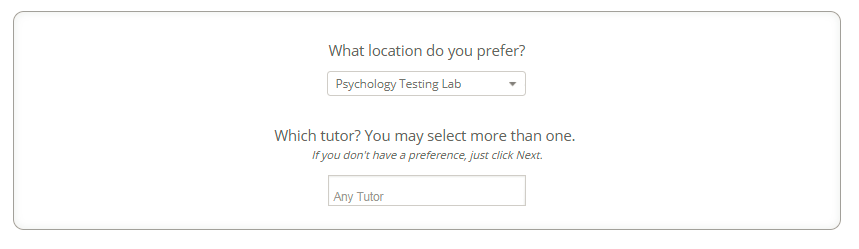 Tutoring location