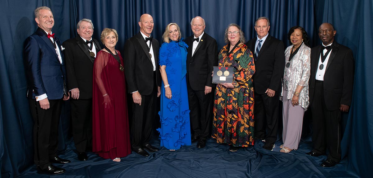 2026 Distinguished Alumni Award Recipients group photo. 