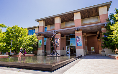 Outside view of Student Rec Center.