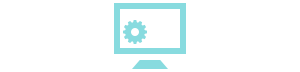 Computer with gear Icon