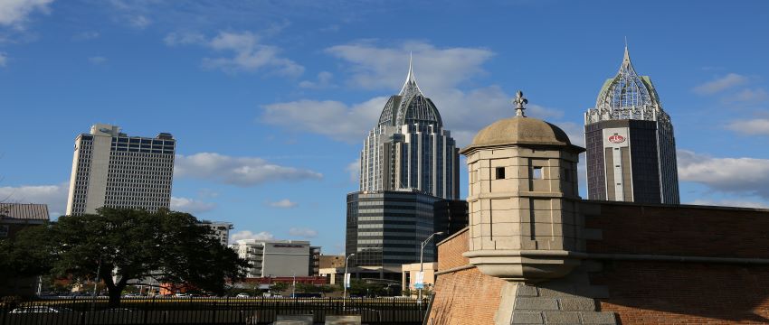 Mobile City Skyline.