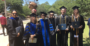 International faculty at graduation.