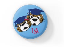 Southpaw and Ms. Pawla Graduation button