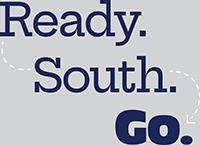 Ready Set Go Blue and White Logo