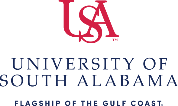 USA Flagship of the Gulf Coast Logo stacked