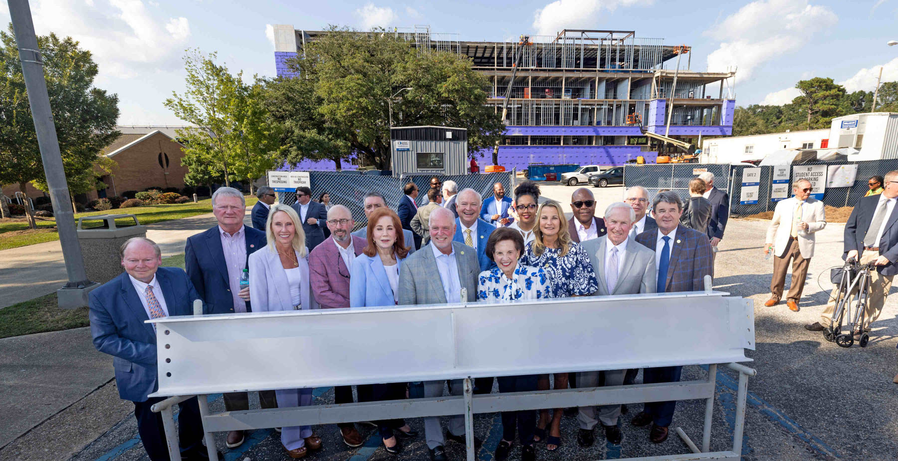 Beam signing ceremony for Whiddon College of Medicine Building data-lightbox='featured'