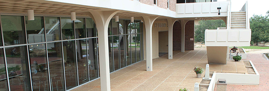 patio at the student center